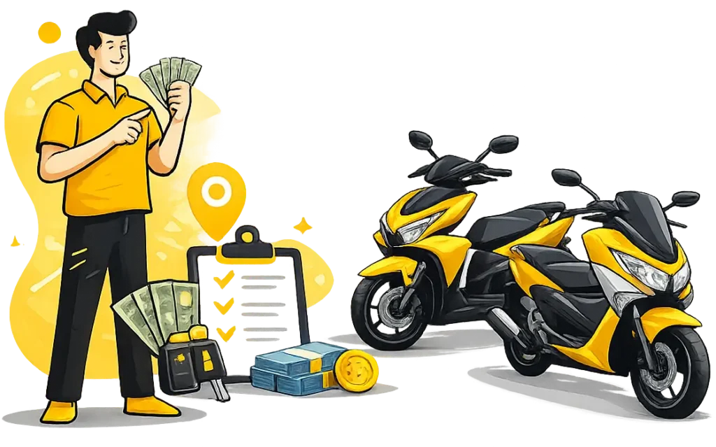 Used scooters and motorbikes in Pattaya