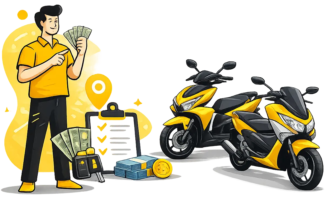 Used scooters and motorbikes in Pattaya